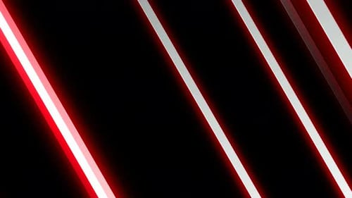 Futuristic Red Neon Diagonal Lines Animated Background