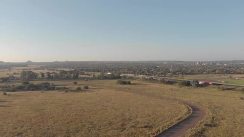 Aerial view of an Old Abandoned race Track where Formula 3 used to be raced