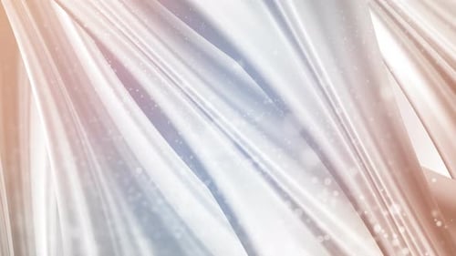 Abstrakte weiße Welle Satin-Schleifenhintergrund