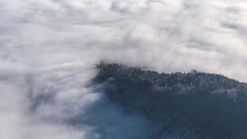 Rolling fog