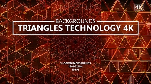 Triangles Digital Data Technology Backgrounds
