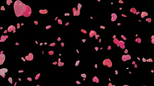Valentine Falling Hearts Loop