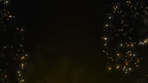 Elegant Golden Shimmering Particles Background Loop