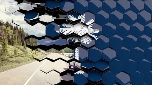 Modern Hexagonal Tile Reveal Transition