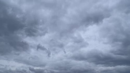 Ominous Gray Clouds Churning in the Sky