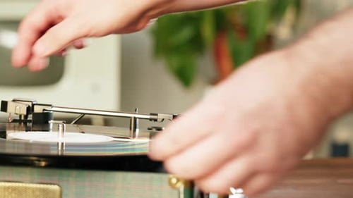 Vinyl Record Closeup