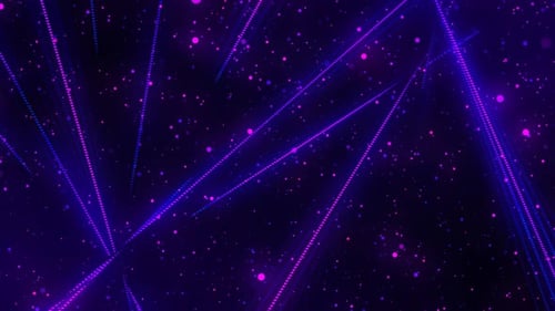 Abstract Neon Particle Lines Digital Background