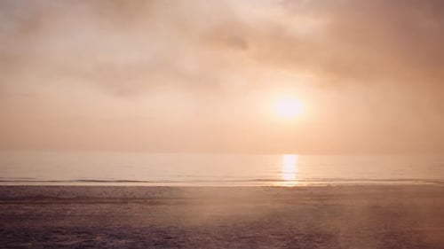 Coastal Serenity: Sunrise Over the Ocean