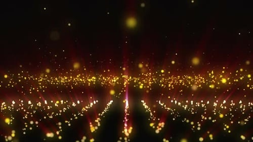 Glittering Light Particles Red 01