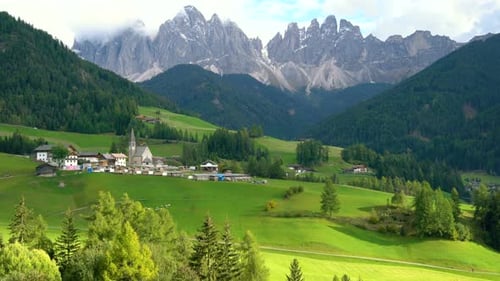 Santa Maddalena Dolomites Italy Landscape