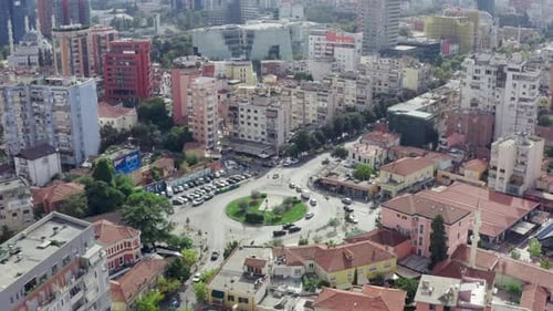 Aerial View Tirana Albania