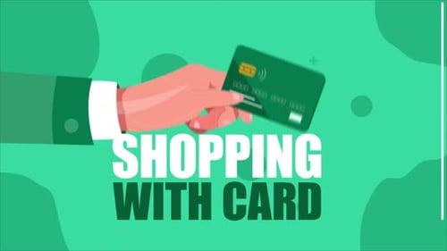 Shopping With Bank Card For Social Media Daily Post 4K