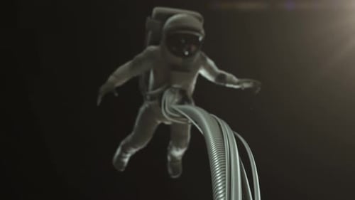Astronaut Floating in Space