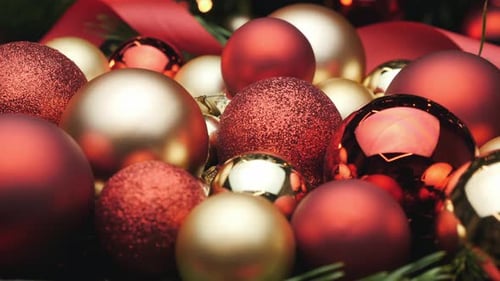 Shiny Christmas Ornaments, Decorative and Festive