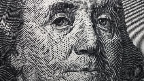 Close Up of One Hundred Dollar Bill