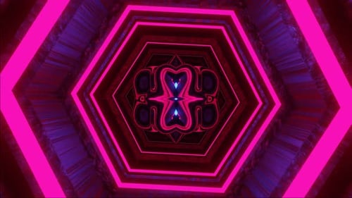 HD Abstract Club Visuals | Futuristic Neon Music VJ Loop Background