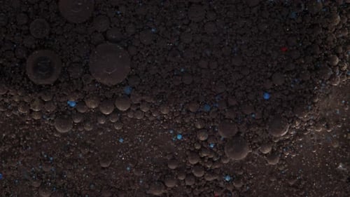 Brown and Blue Droplets Abstract Background