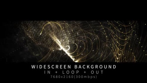 Abstract Glowing Lines Particle Motion Loop Background
