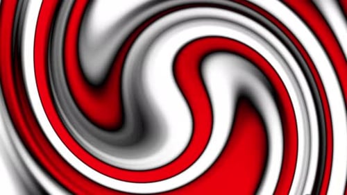 Abstract Fluid Swirl Background in Red White and Black