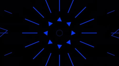 Colorful Geometric Shapes Bursting Loop