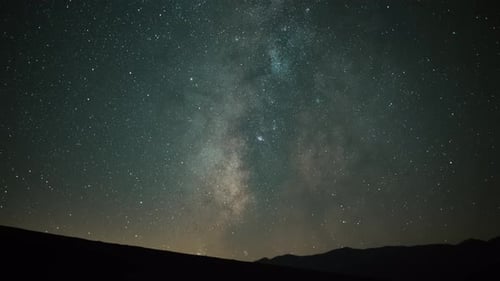Time Lapse da Via Láctea do céu noturno