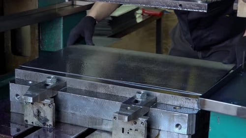 Machine Press Forming a Metal Food Tray