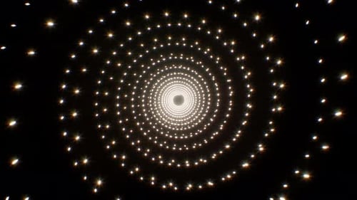 Infinite Sparkling Light Tunnel Loop Background