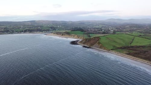 Aerial View of the Village Inver in County Donegal Ireland
