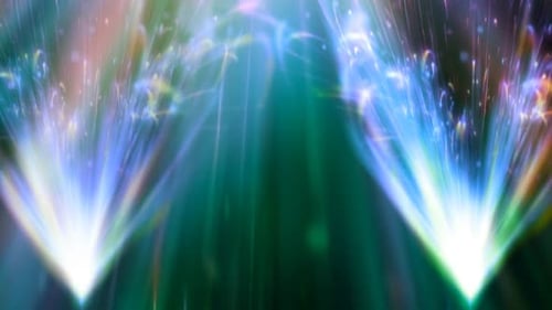 Colorful Sparkling Light Bursts Animation Background