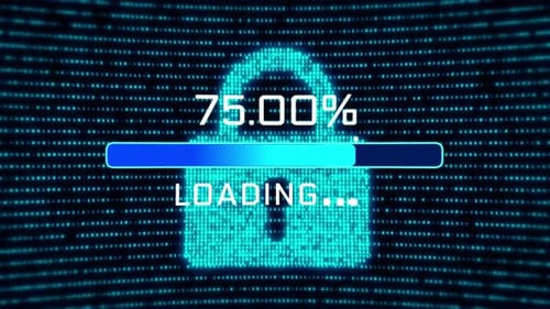 Cyber-Angriffssicherheit Datenschutz Business Technologie Datenschutzkonzept.