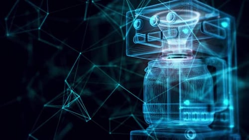 Coffee Maker Hologram Close Up Hd