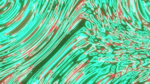 Waves Hypno Waves Vj Loop, émeraude et rouge, fond HD