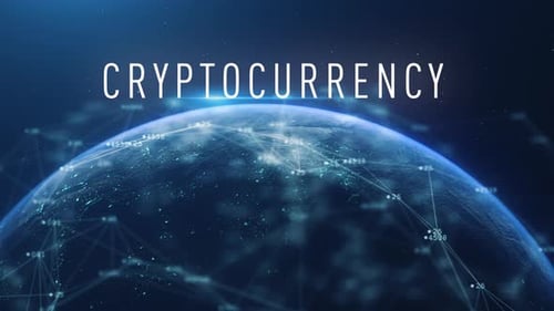 Globale abstrakte Cyber-Eearth-Kryptowährung