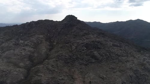 Aerial View of Mountains in the Highlands