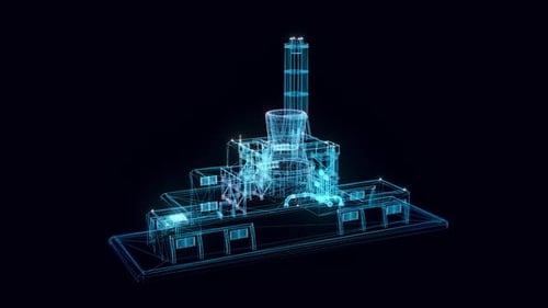 Nuclear Station Hologram Rotating Hd