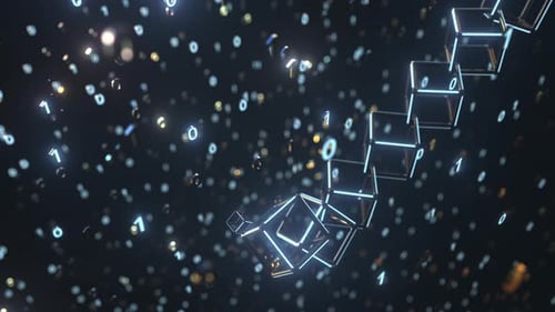 ETHEREUM Text and Cubic Chain and Binary Numbers