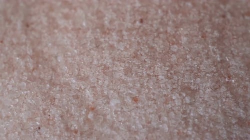 Delicate Texture of Pink Himalayan Salt Crystals