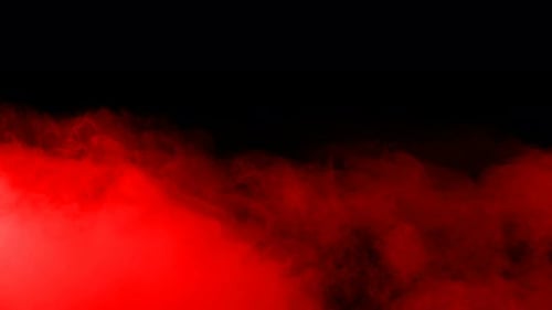 Red Smoke Abstract Undulating Animation