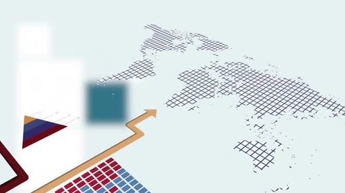 Animated Business Data Presentation with Corporate Infographics and Charts