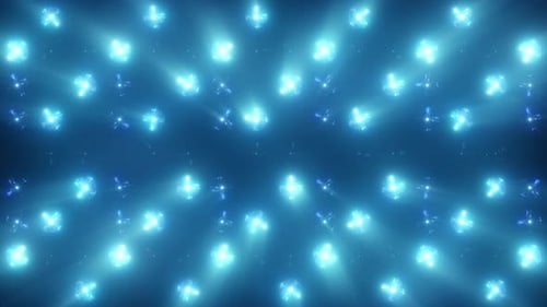 Dynamic Blue Flashing Lights Wall Background