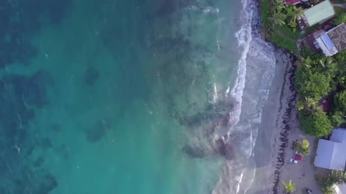 Martinique Island and Beach Aerial View in Caribbean Islands