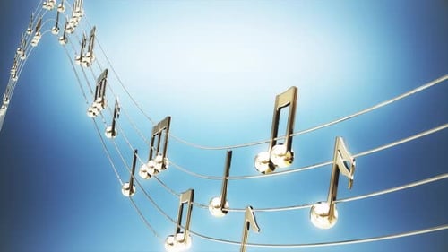 Music Notes Loop Background 2