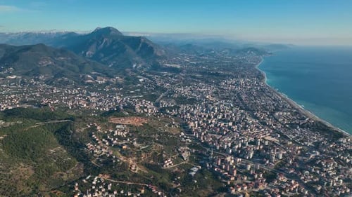 View of the City Aerial 4 K