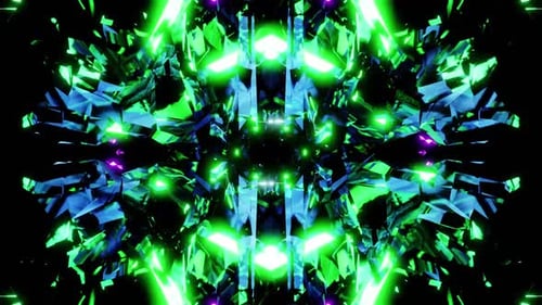 Schnelles helles Kaleidoskop Vj Loop Hintergrund HD