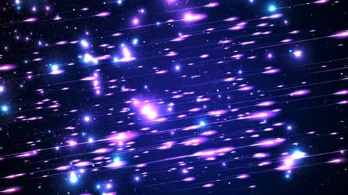 Fond de boucle d'espace bleu étoiles filantes