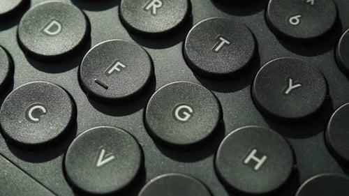 Close Up of Black Computer Keyboard