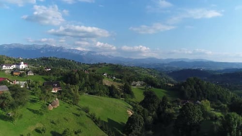 Village In The Middle Of The Mountains