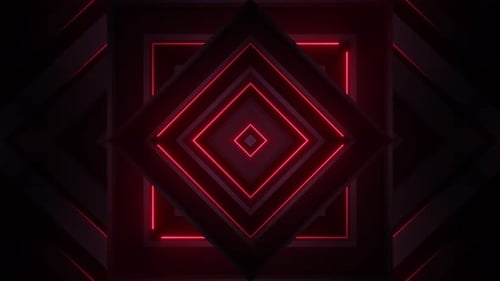 4k Red Neon Vj Pattern 8