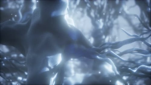 Abstract Neural Network Connections Science Background Animation