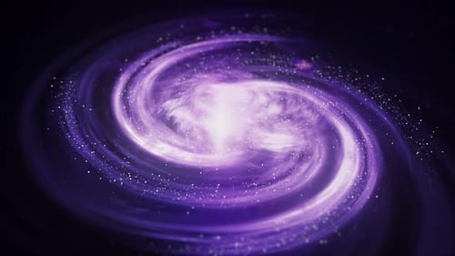 Swirling Purple Galactic Vortex Background Loop